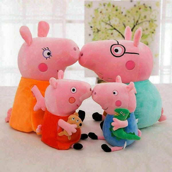 Populære 2025 Peppa Pig karakter myke leker pappa mamma Peppa George gris fylte gaver