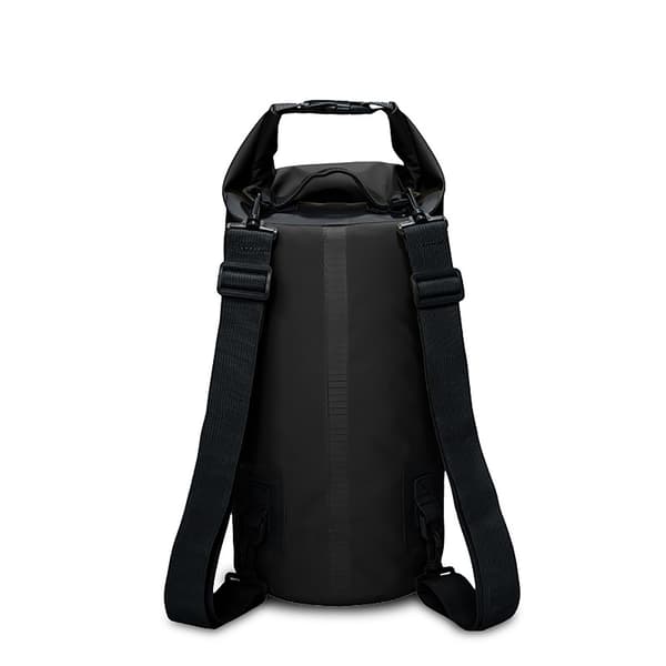 Svart vanntett bag/tørrpose/ryggsekk, egnet for rafting. black 20L