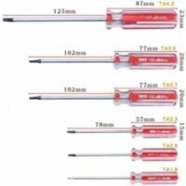 6-delars magnetisk triangulär skruvmejselsats (1,8 mm-4,2 mm) - Lämplig för leksaks- och batterireparation