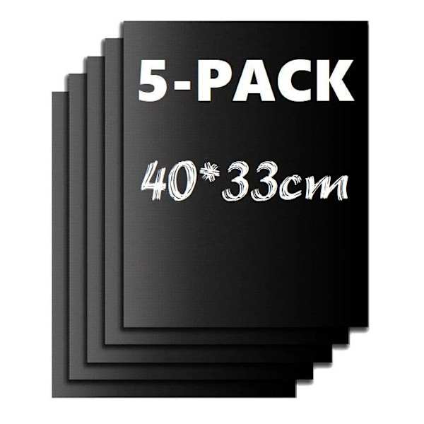 5-delt BBQ-/bakeunderlag – Non-stick 40x33 cm