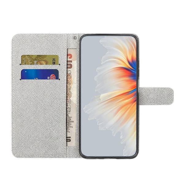 Kompatibel med Xiaomi Redmi Note 13 Pro 5G/Poco X6 5G Mobilskal 3D Mönster Läder Plånboksfodral-lingling} Multicolor Feather