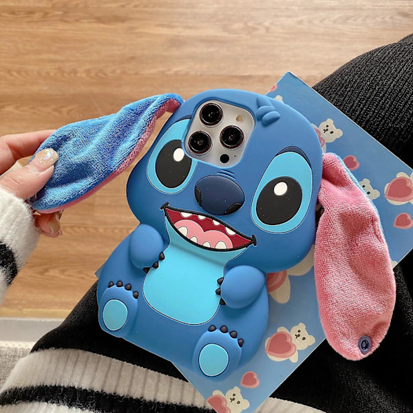 Heta 2025 3D tredimensionella stickade silikonskal för iPhone 15 14 13 12 11 Pro Max 15Pro Anti-fall Mjukt bakstycke Funda a a1 For iphone 11