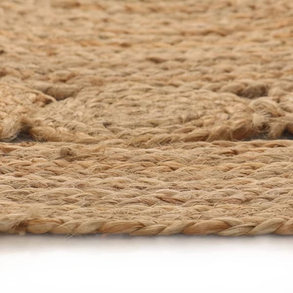 150 cm pyöreä juuttimatto Beige beige