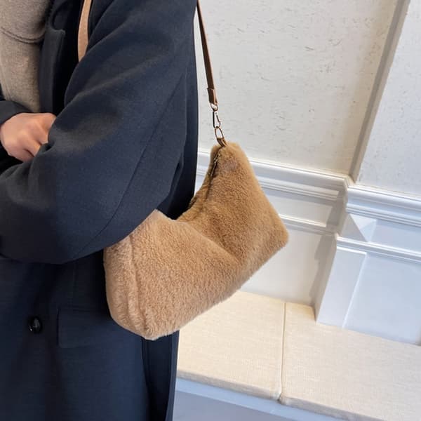 Dame Mode Skuldertaske, Dame Håndtaske, Beige beige