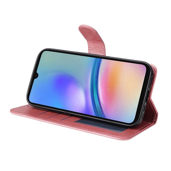 Hot 2025 Samsung A05s 4G PU Læder Wallet Case - Flere Farver Pink Rosa