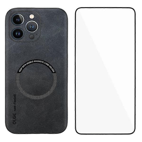 Kompatibel med iPhone 15 Pro Mobilskal-lingling} Multicolor Black