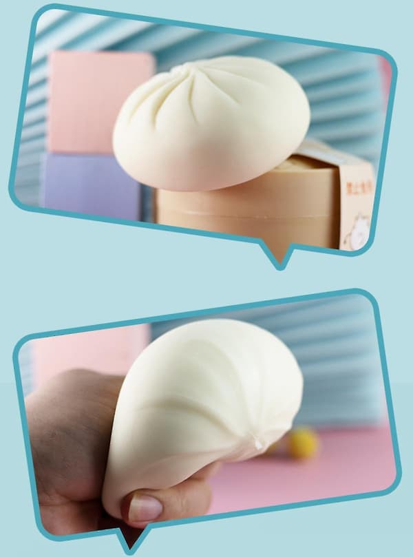 Dejish Dumplings - Søde og stresslindrende legetøj, dampede dumpling- og bollefyldte klemmelegetøj, bløde og søde dumplings