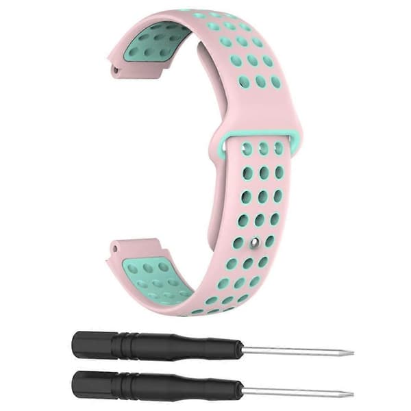 Silikonerem i dobbelt farve til Garmin Forerunner 220-lingling} Mint Green Light Pink