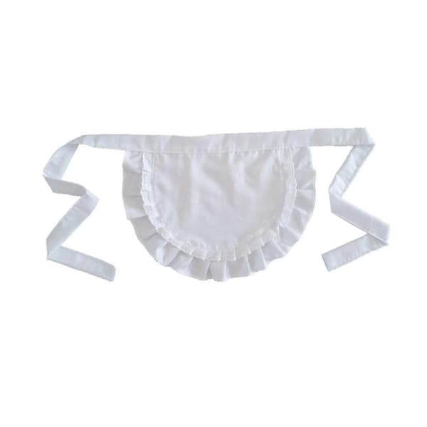 Retro Forklæder Taljeforklæde, Taljeforklæde til Piger, Stramt Kostume, Forklæde, For-lingling} Light White Free