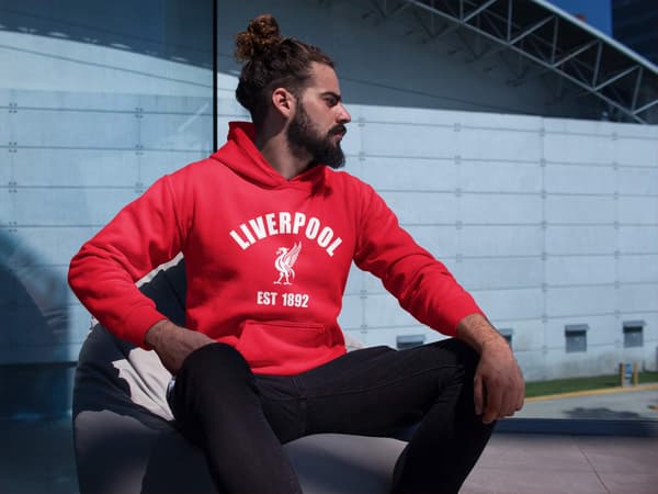 Liverpool hettegenser sweatshirt 1892 T-skjorte rød S Red s