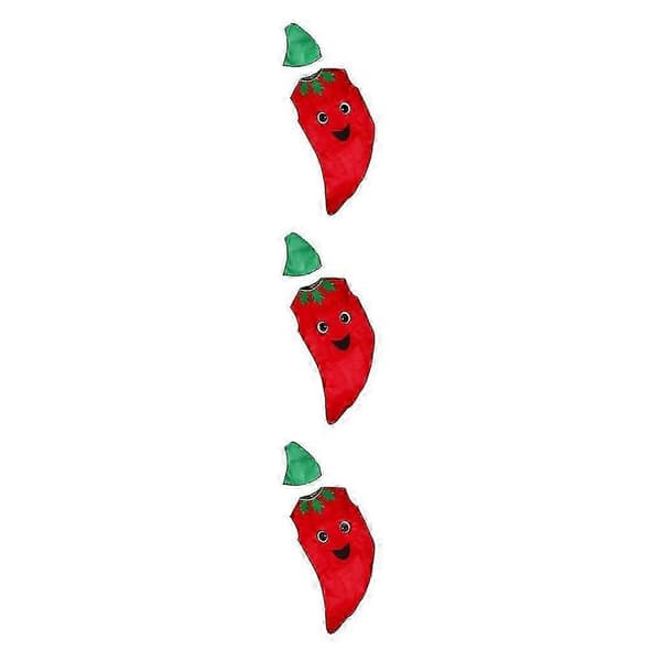 1/2/3 Barne Chilli Kostyme for Gutter og Jenter til Barnas Dag, Karneval, Frukt\"-lingling} 3PCS Kid Chilli