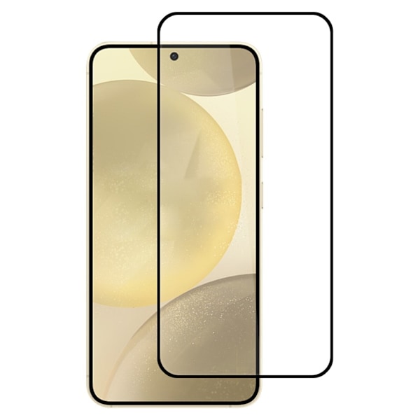 Hett 2025 Samsung A56 5G Full Coverage Härdat Glas Skärmskydd - Svart Black Svart