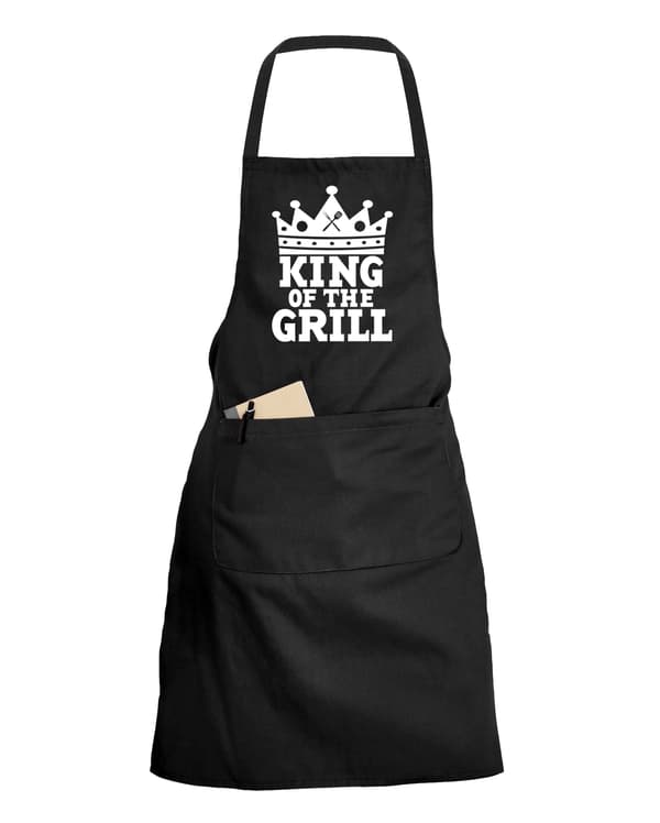Grillkongen - Forkle - Svart black one size
