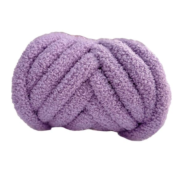 Grovt ullgarn armstickningsgarn lätt DIY handstickning tjockt garn vikt-lingling} Violet