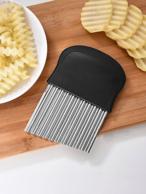 Pommes frites-kutter, justerbar vaffelkutter i rustfritt stål