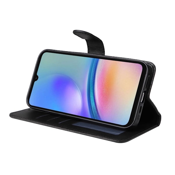Hot 2025 Samsung A05s 4G PU Læder Wallet Case - Flere Farver Black Svart