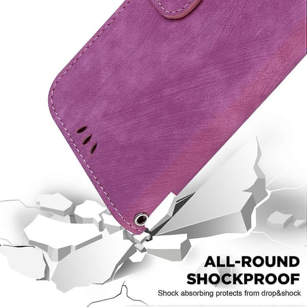 Kompatibel med iPhone 17 Pro Max Plånboksfodral Tiger Tryck Läder Stötsäkert Telefonskal med Handledsrem-lingling} Pink Rose