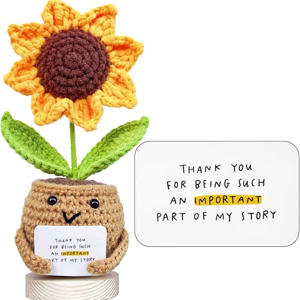 Handvirkad solroskruka Sunflower Being Card