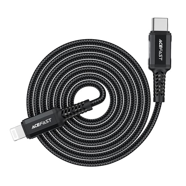 Acefast C4-01 Lightning till USB-C PD Kabel 30W 3A 480Mb/s 1/8m