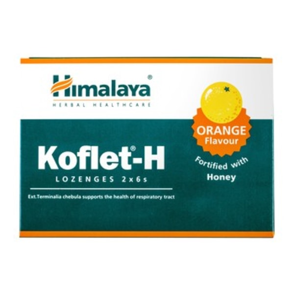 Himalaya Koflet-H Citronpastiller - 12 st för lindring vid hosta