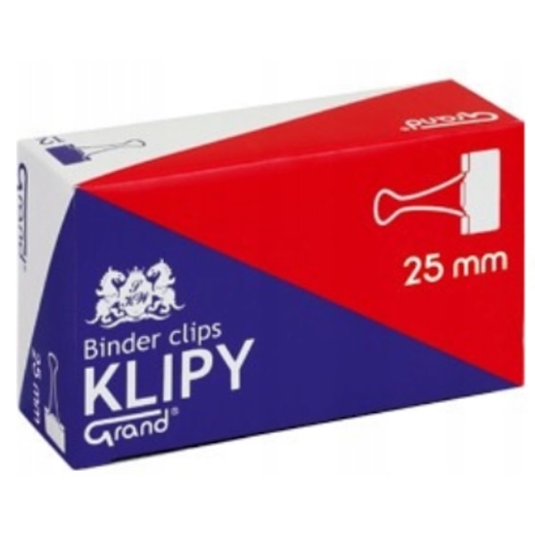 25mm Pappersklämmor i Pack om 12