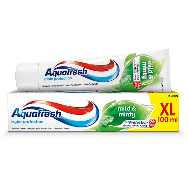 Aquafresh Trippelskydd Mild & Mjuk Tandkräm/ 100 ml