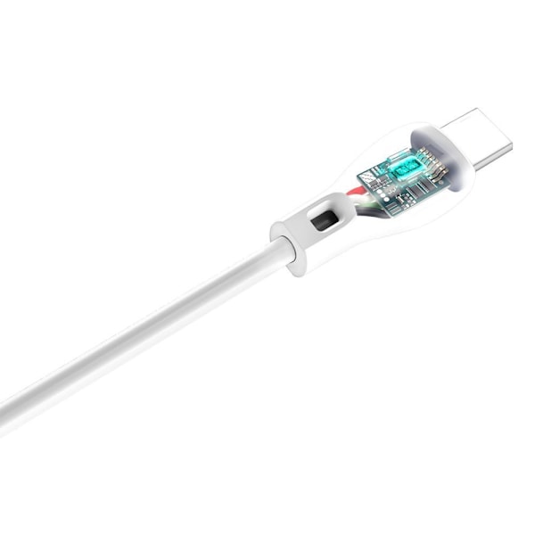 Dudao USB-C Kabel 2.1A/ 2 Meter/ Vit (L4T)