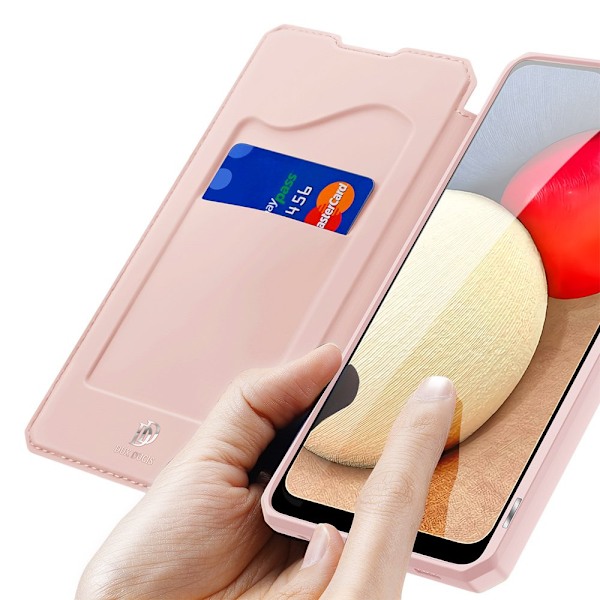 DUX DUCIS Skin X Plånboksfodral för Samsung Galaxy A02s EU - Ros