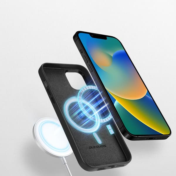 Dux Ducis Grit iPhone 14 Plus Läderfodral - Elegant Konstläder S