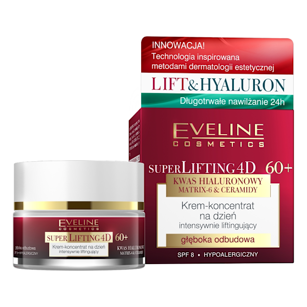 Eveline Cosmetics Ikääntyneille: Tehokas Lifting Päivävoide 60+, 50 ml