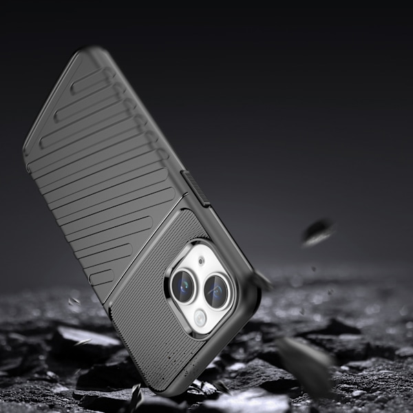 Robust Fodral Svart för iPhone 14 - Thunder Case