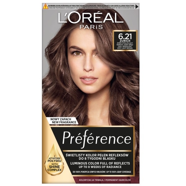 L'Oreal Paris Preference Hårfärg 6.21 Zurich