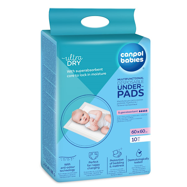 Canpol Babies Mångsidiga Hygienunderlag 60x60cm/ 10-pack