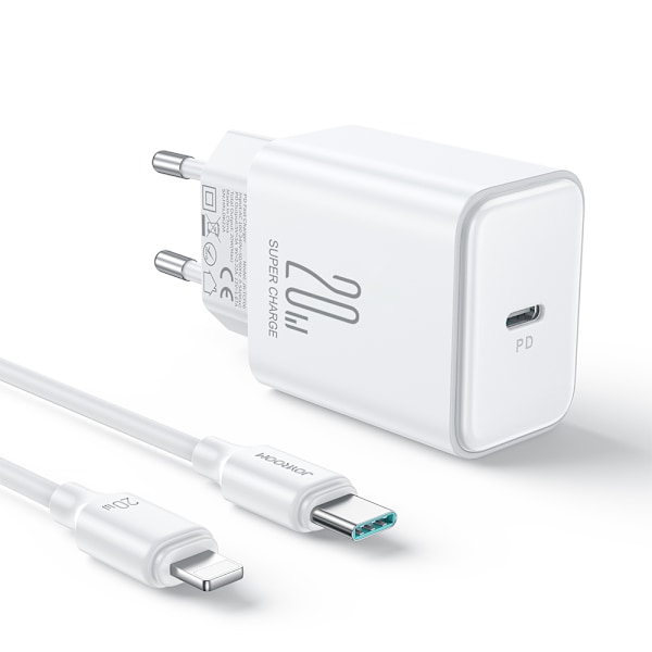 Joyroom Snabbladdare JR-TCF06 20W USB-C PD med USB-C / Lightning