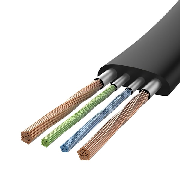 Baseus Nimble Platt USB till USB-C Kabel med Fäste 2A 0/23M Svar