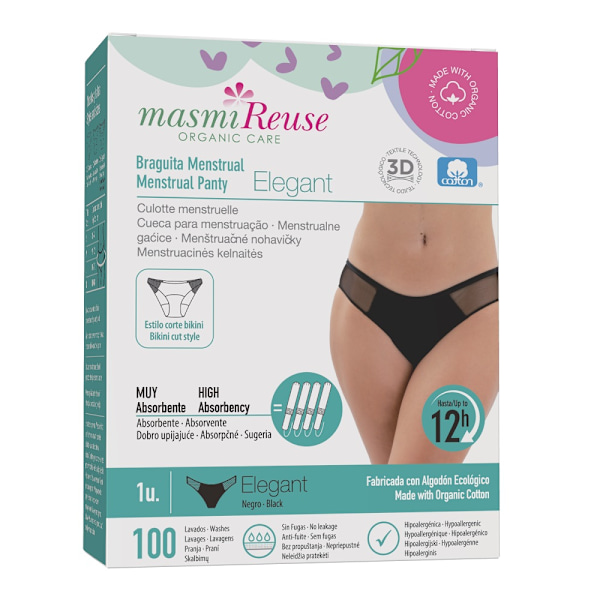 Masmi Elegant Menstruationsunderkläder Storlek S/ 1 Styck