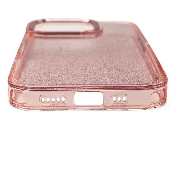 Glitterfodral för iPhone 16 Pro - Rosa med glittereffekt