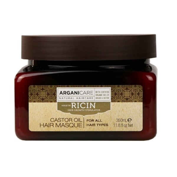 Arganicare Risiiniöljy Hiusten Kasvua Edistävä Naamio, 350 ml
