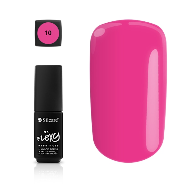 Hybrid Nagellack Silcare Flexy för naglar - Profesionell Formula