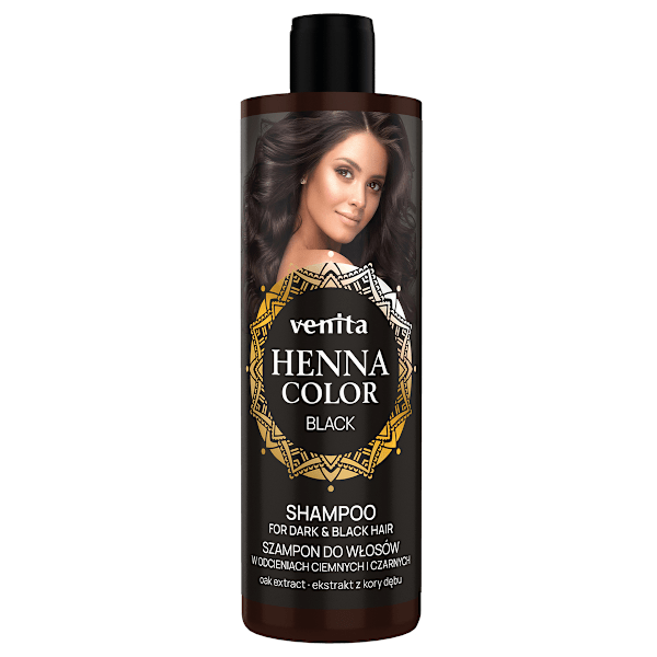 Venita Henna Färg Svart Schampo för Mörkt Hår/ 300 ml