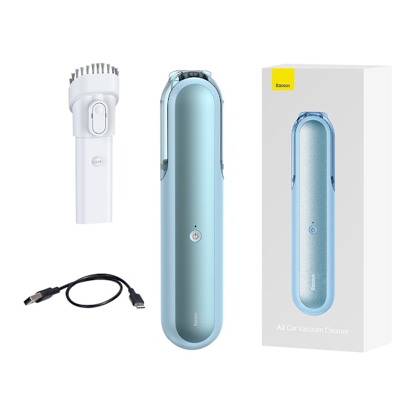 Baseus A1 Mini Trådlös Bilstøvsuger 4000Pa/ 30W Blå (VCAQ010003)