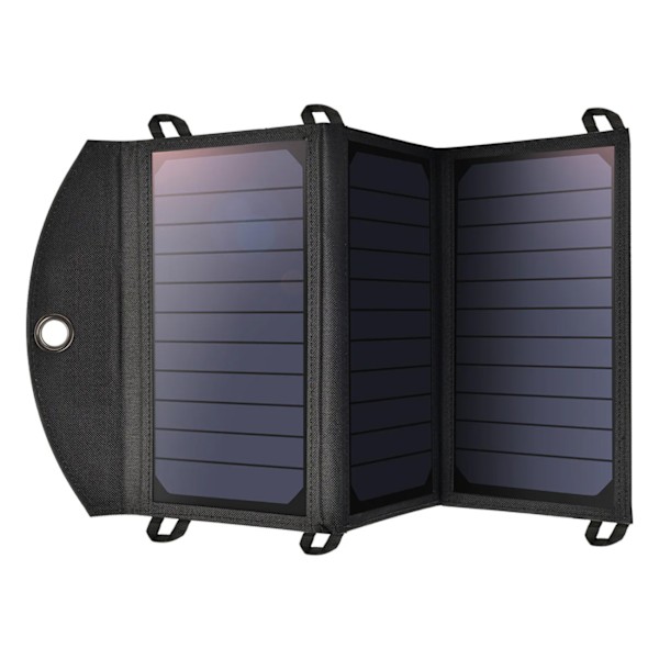 Choetech 19W Solcellsladdare SC001 Dubbel USB-A Port - Svart