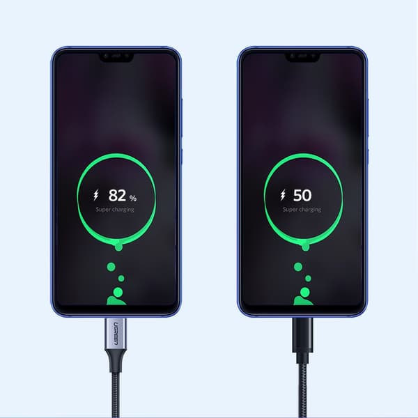 Ugreen US288 60128 USB-A till USB-C Kabel/ QC 3.0/ 3A/ 2m/ Grå