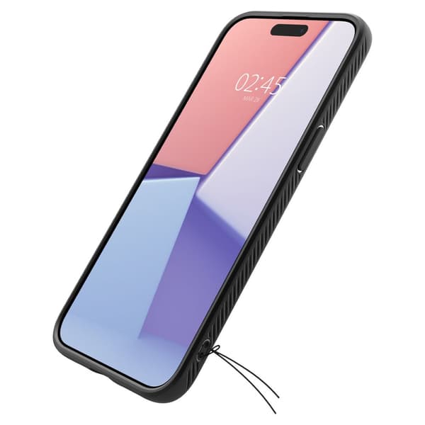Spigen Liquid Air Skal för iPhone 15 Pro - Matt Svart