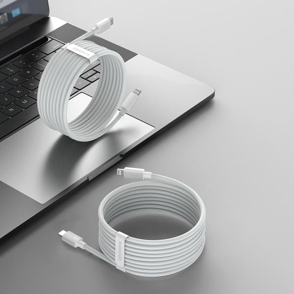 Baseus Sylight Dubbelpack: Lightning / USB-C 20W Kabel 1.5m - Vi