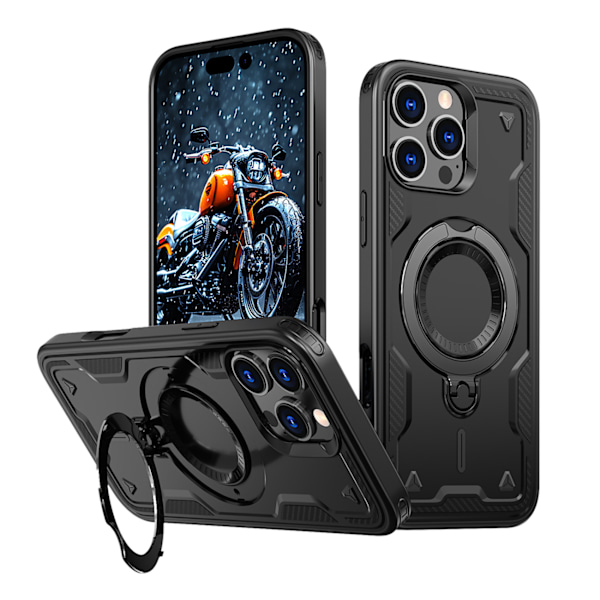 Hybrid Armor Trendy Cover med MagSafe til iPhone 16 Pro Max - Sort