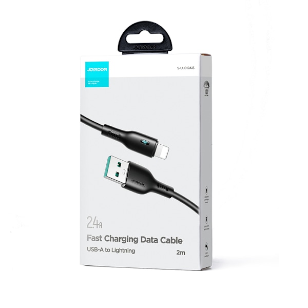 Joyroom Premium USB-A till Lightning Kabel 2.4A 2m - Svart