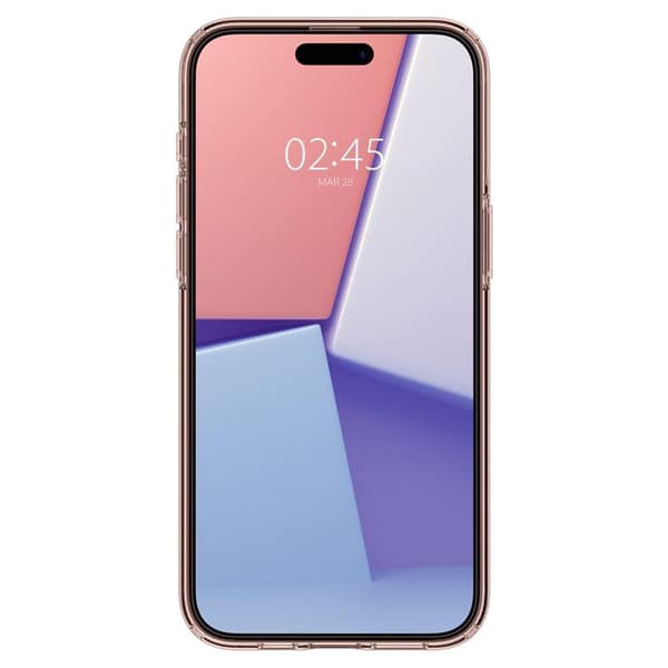 Spigen Crystal Flex Skal för iPhone 15 Pro Max - Rosa Transparen