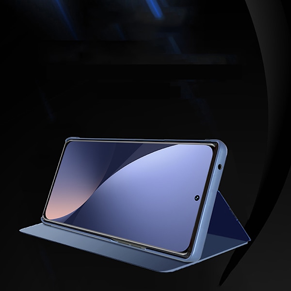 Xiaomi 12 Lite Fodral - Blå Clear View Flip Case