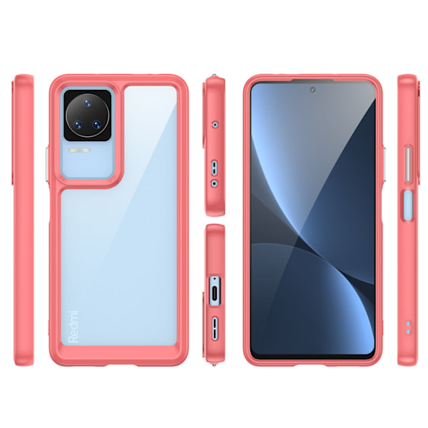 Fodral Outer Space till Xiaomi Poco F4 5G med flexibel röd ram